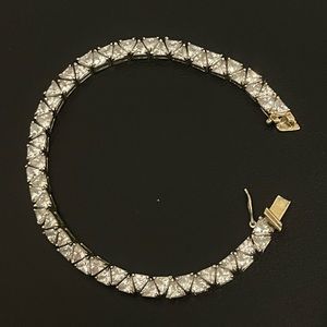 Brilliant CZ diamond Bracelet 925 Sterling Silver